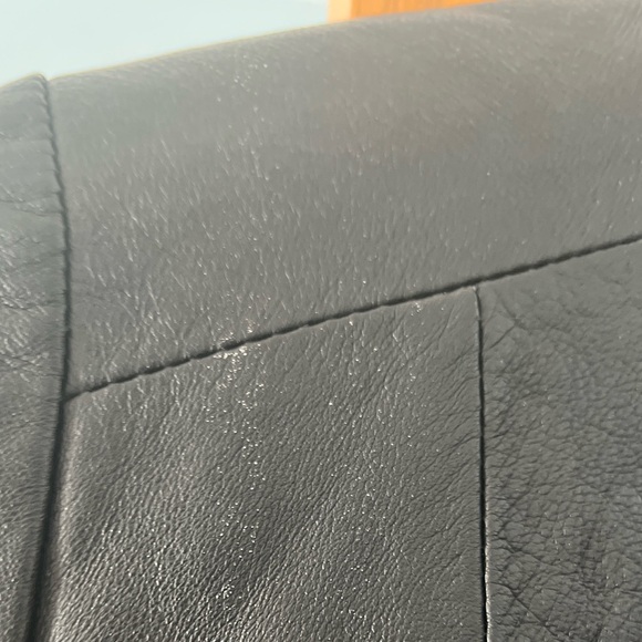 Black size Small Italian leather jacket made & purchase in Florence, Italy. - Picture 4 of 8